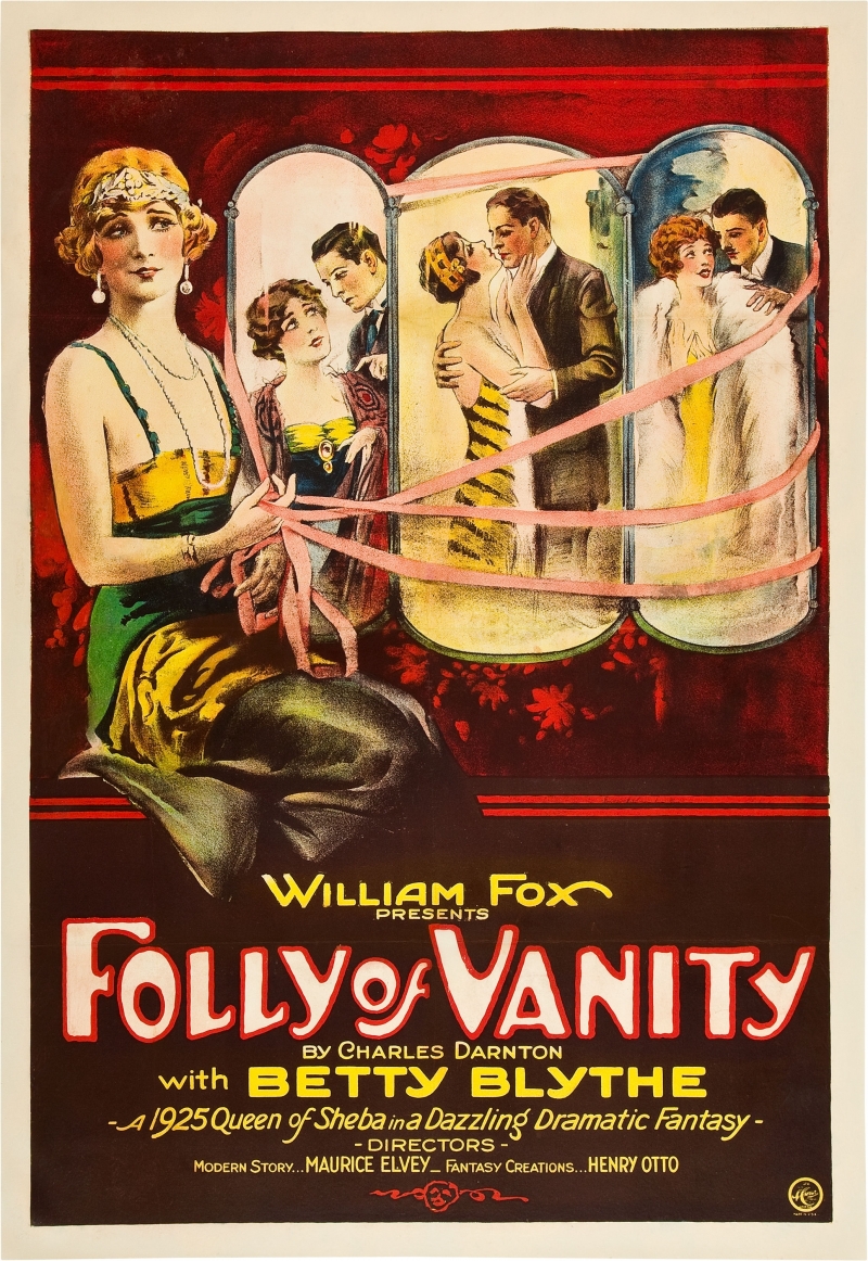 Folly of Vanity. 1924 Film posters vintage, Poster