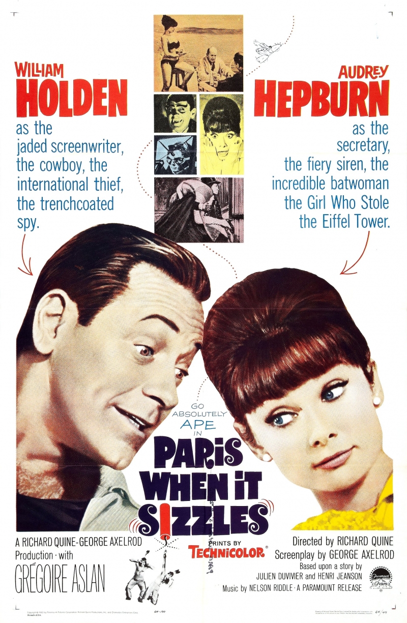 Paris When It Sizzles, 1964 Audrey hepburn movies